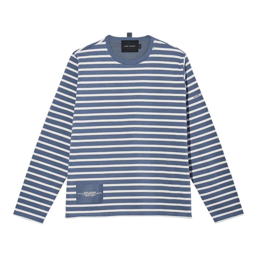Marc Jacobs Blue Shadow Striped Blouse
