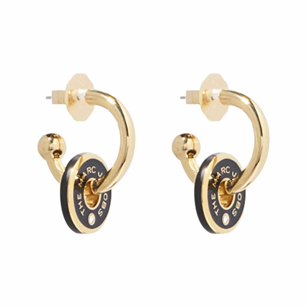 Marc Jacobs MEDALLION Hoop Earrings