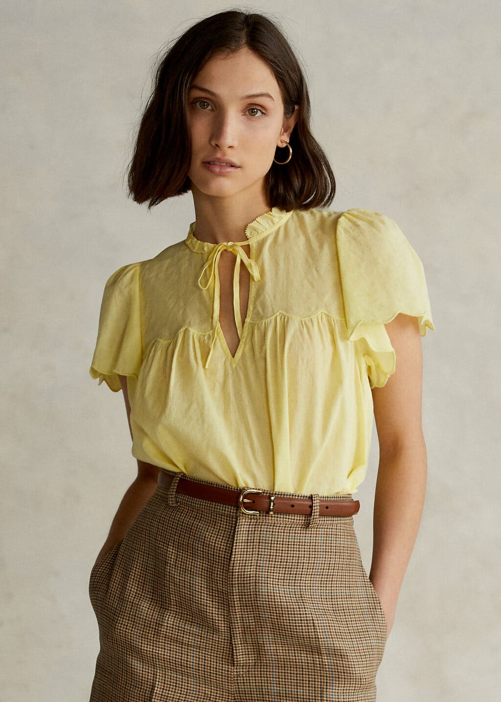 Polo Ralph Lauren Gul Bomulds Bluse - Image 2