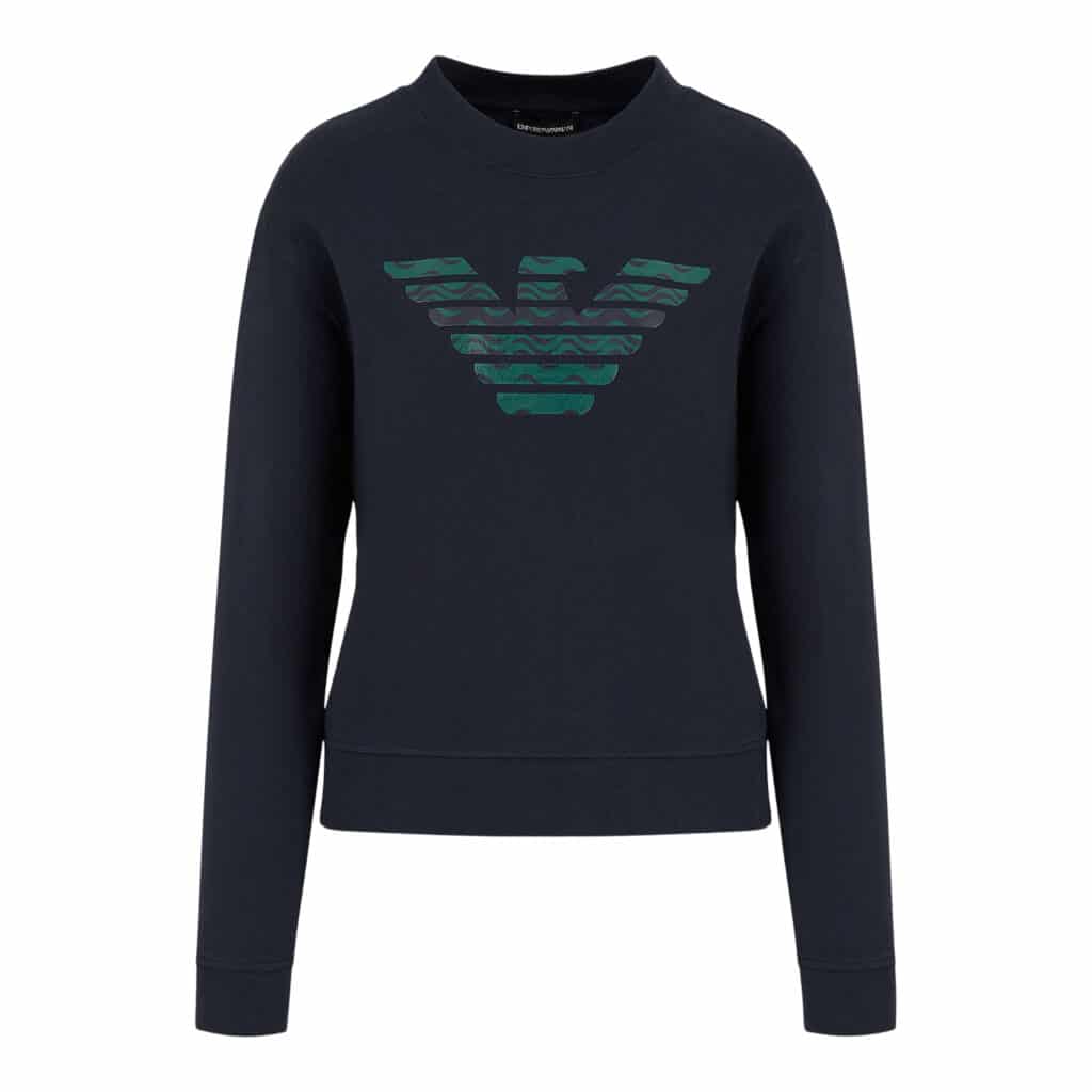 Armani Mørkeblå Jersey Sweater