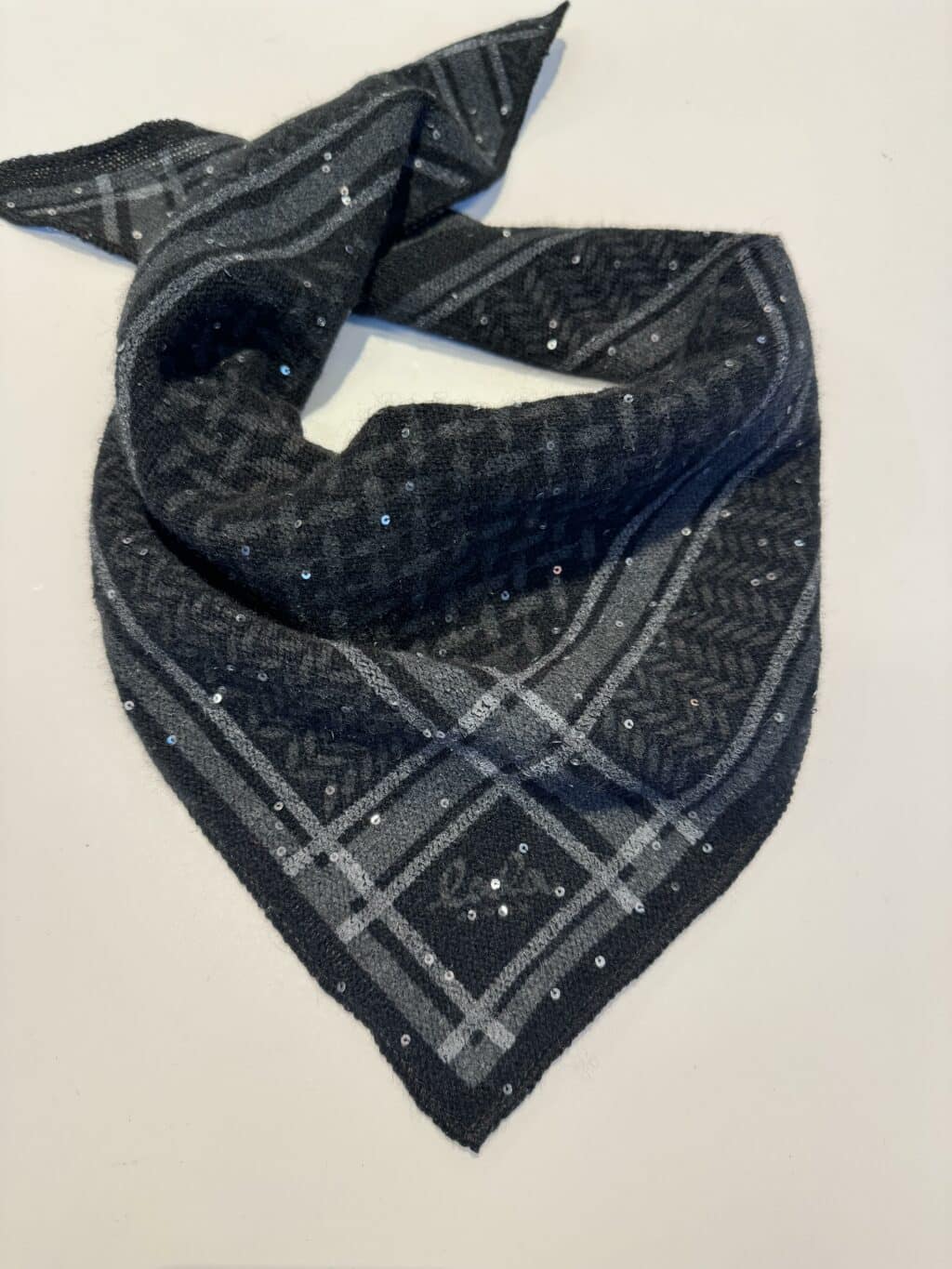 Lala Berlin Triangle Trinity Sequins XS Scarf