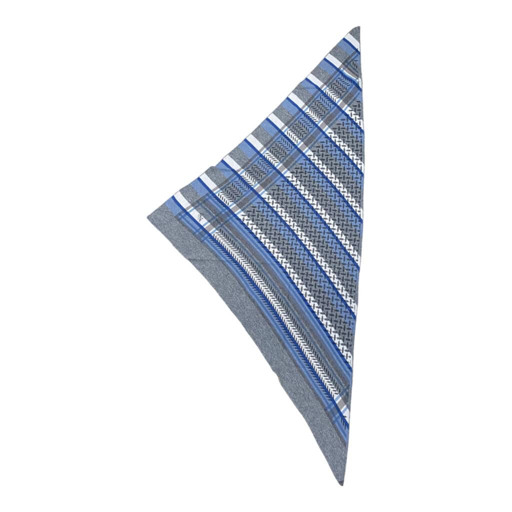 Lala Berlin Triangle Blue Multistripes M Scarf