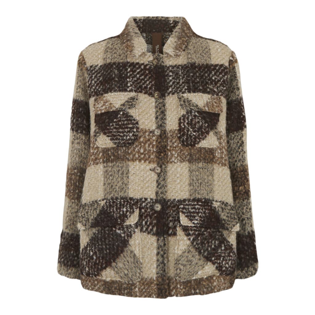 Sand Copenhagen Brown Checkered Jacket