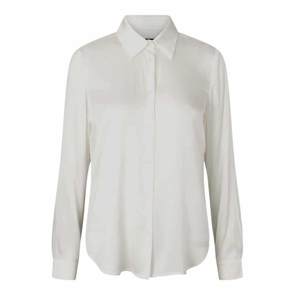 Sand Copenhagen Matt Latia White Silkbluse