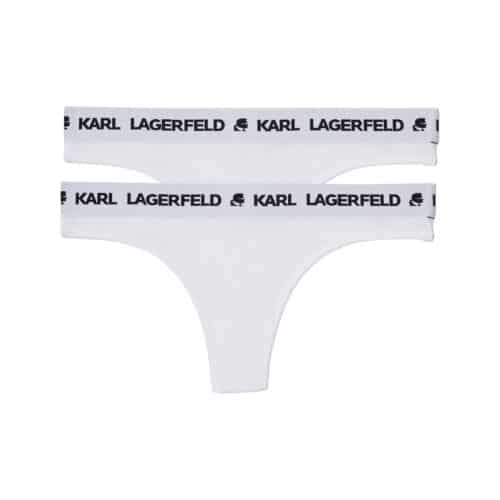 Karl Lagerfeld White Thong Trusser 2 Par