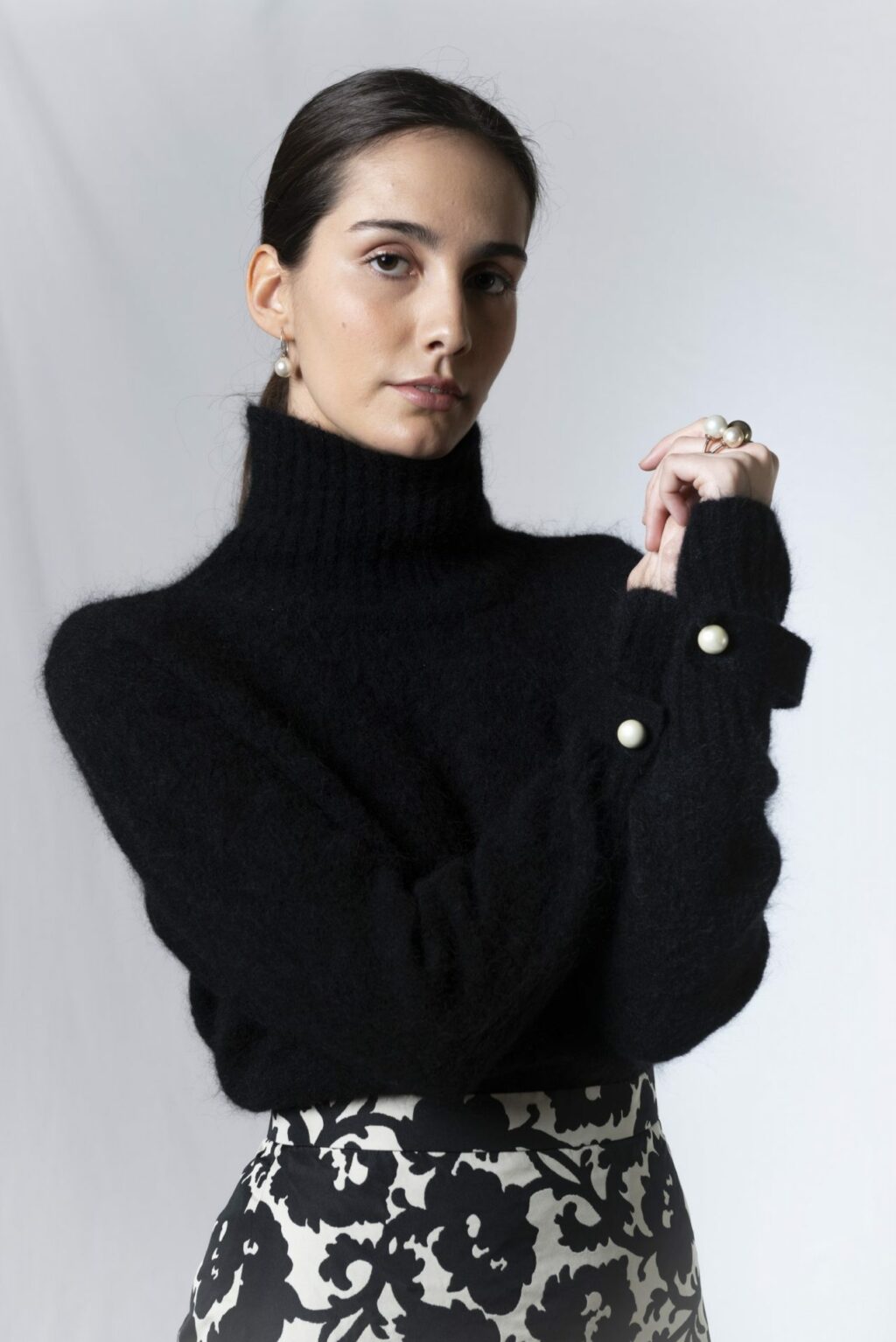 Elise Gug Paradise Sweater with Turtleneck