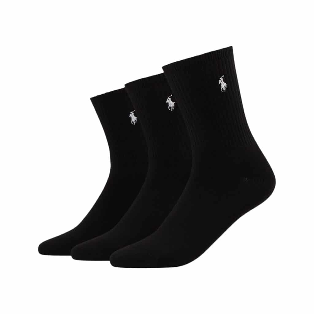 Polo Ralph Lauren Supersoft Blacke Socks 3 PAK