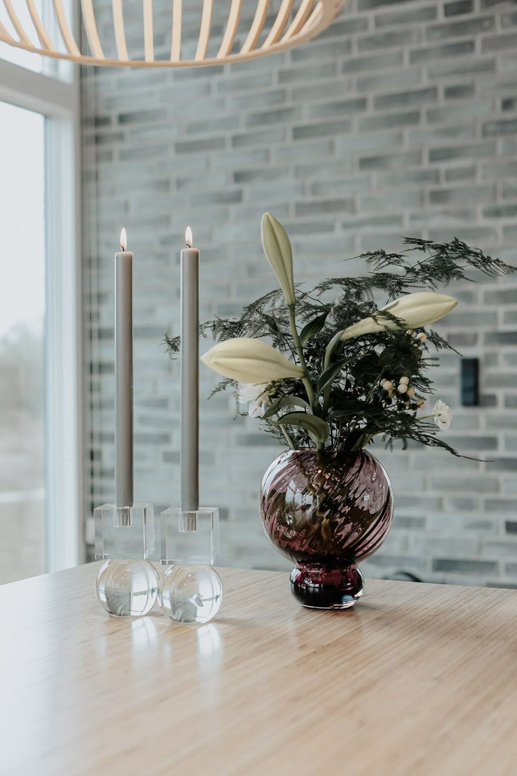 Spectrum Meadow Swirl Vase Plum - Image 6