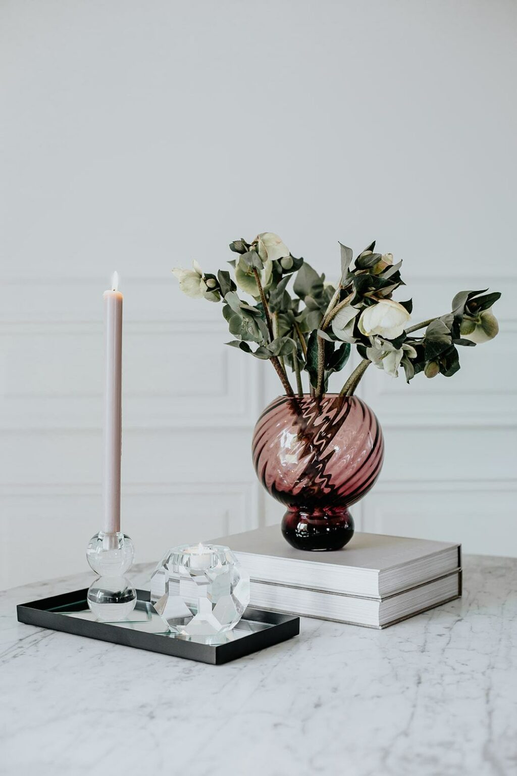 Spectrum Meadow Swirl Vase Plum - Image 7