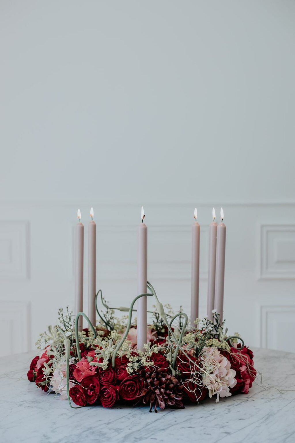 Spectrum Nordic Swan blossom Blush Candle 8 stk - Image 2
