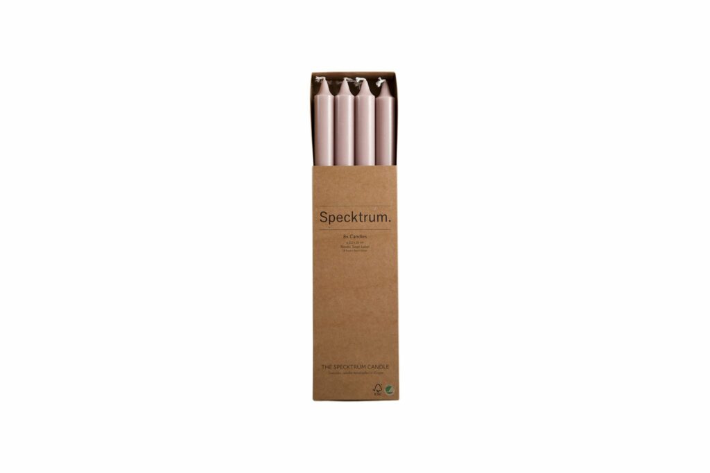 Spectrum Nordic Swan blossom Blush Candle 8 stk