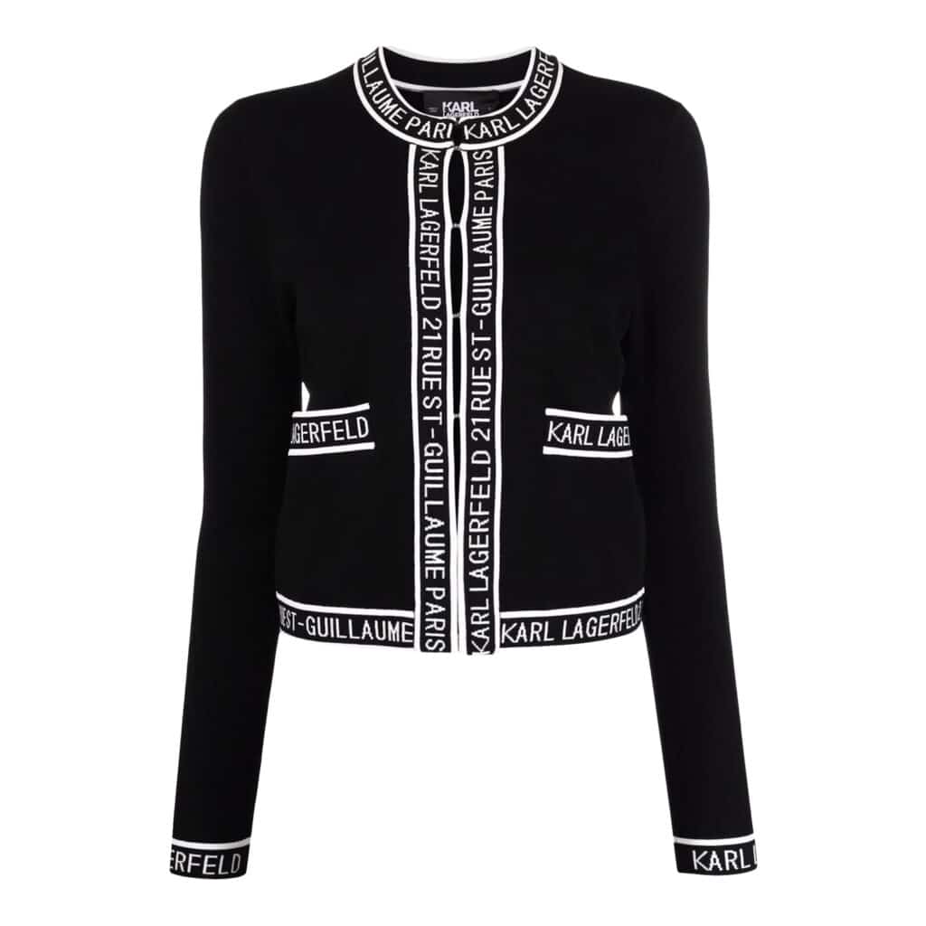 Karl Lagerfeld Logo Cardigan