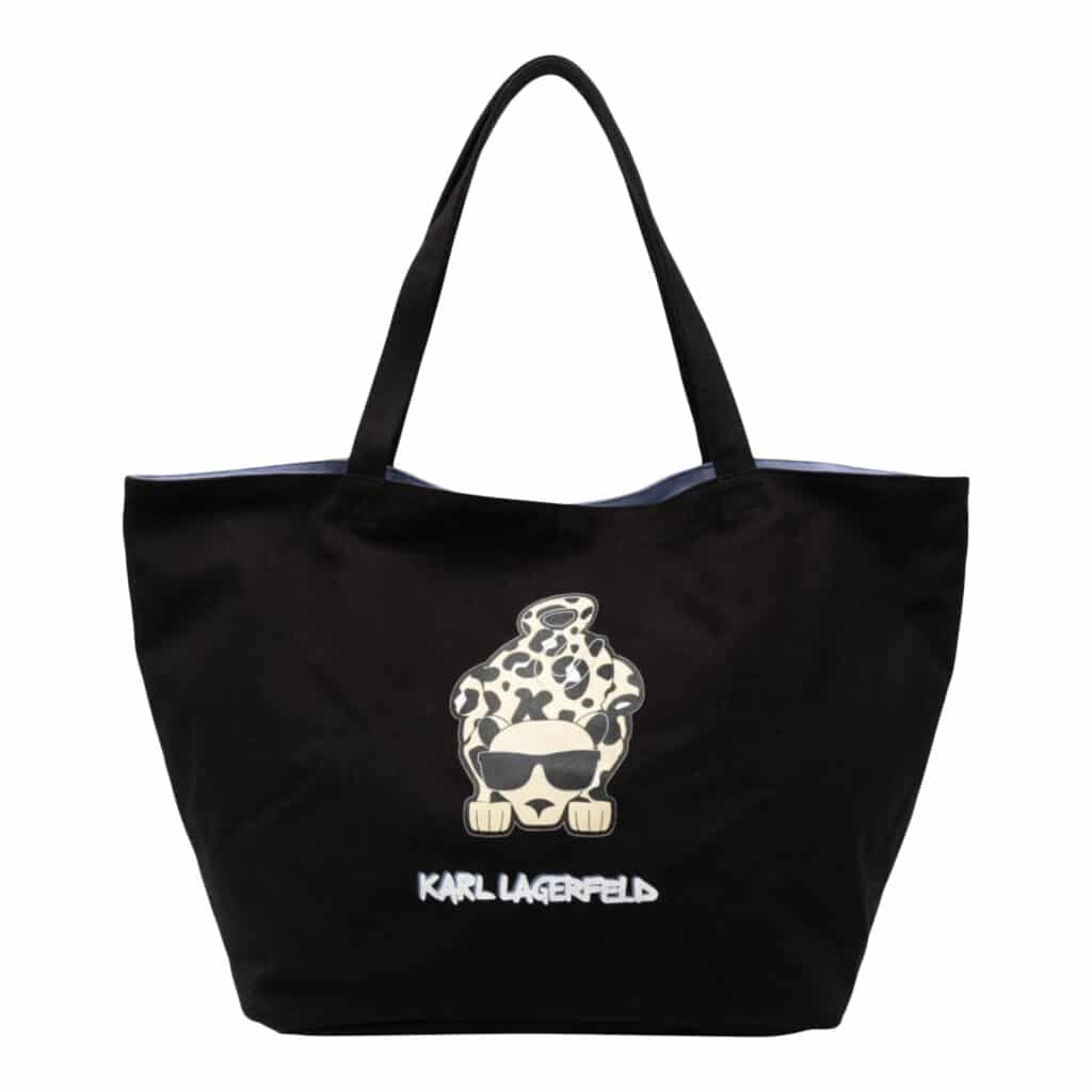Karl Lagerfeld Canvas Cheetah Tote