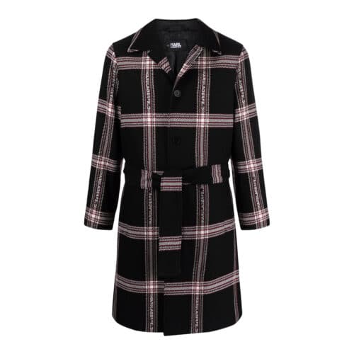 karl Lagerfeld Check Coat