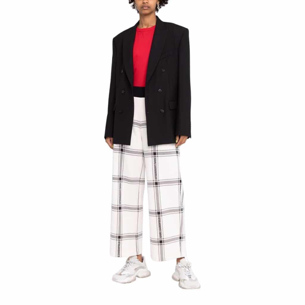 Karl Lagerfeld Check Printed Sweatpants - Image 2