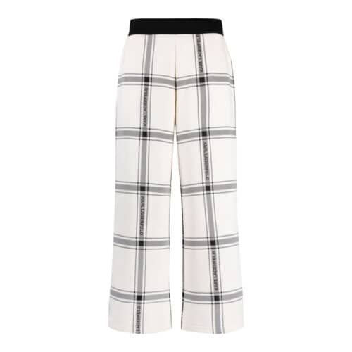 Karl Lagerfeld Check Printed Sweatpants