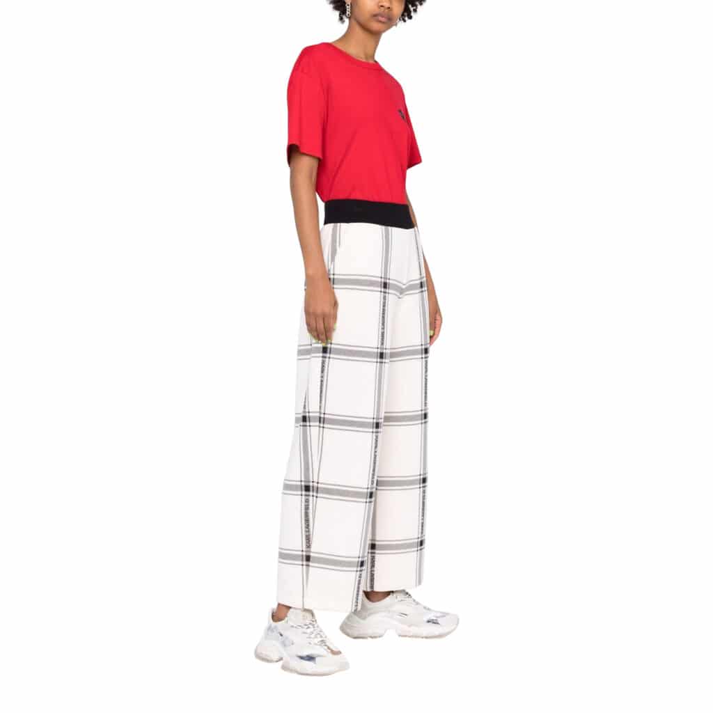 Karl Lagerfeld Check Printed Sweatpants - Image 3