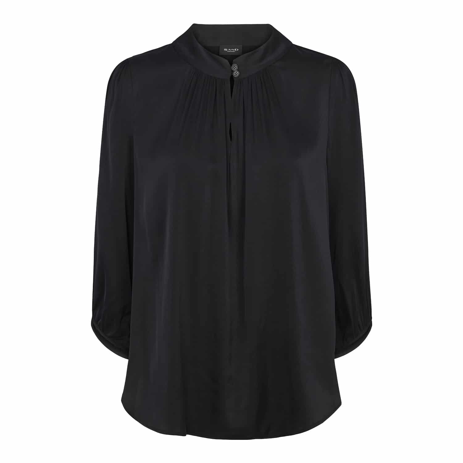 Sand Copenhagen Matt Prosi Blouse Black - LAURA THOMSEN LUXURY