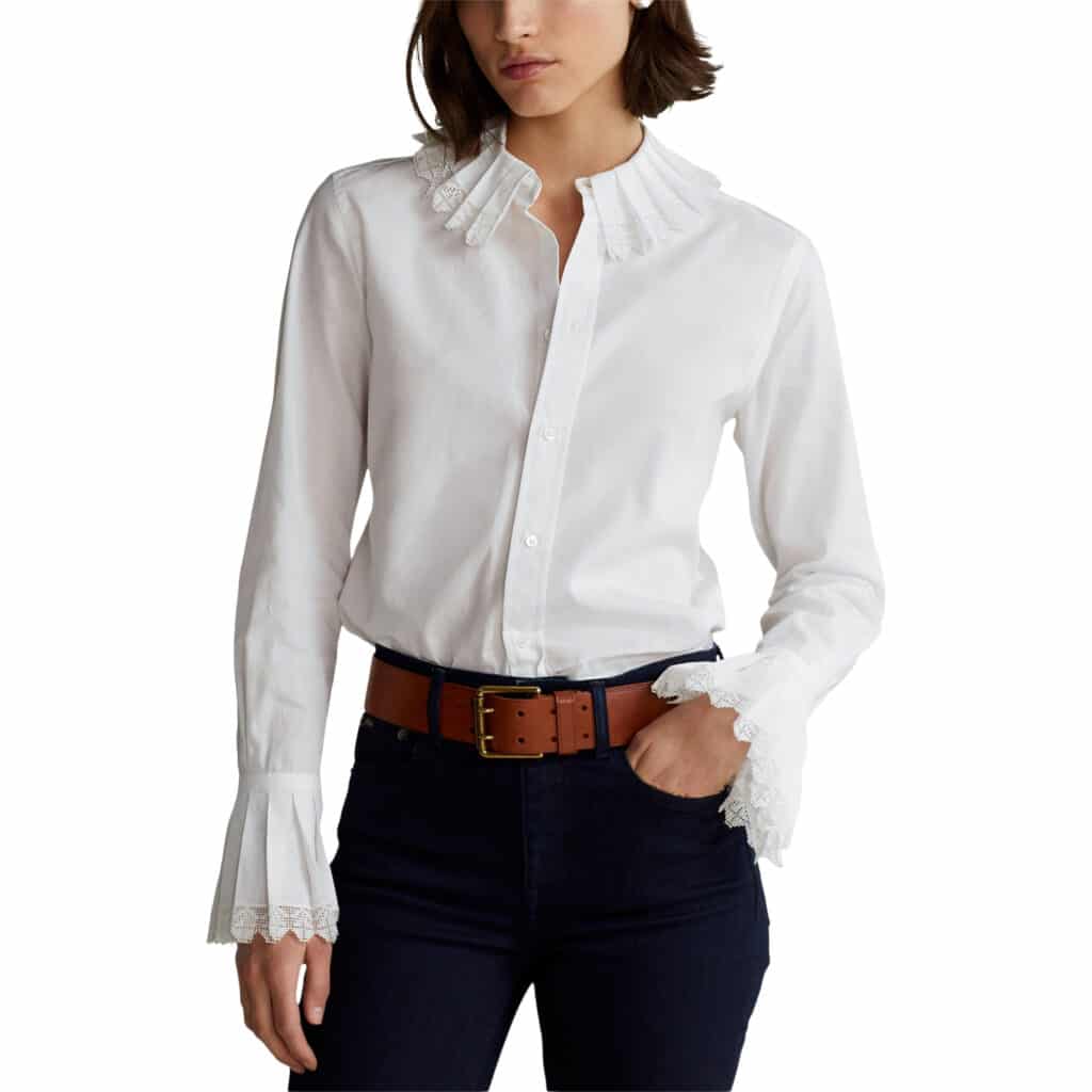 Polo Ralph Lauren White Poplin Shirt - Image 2