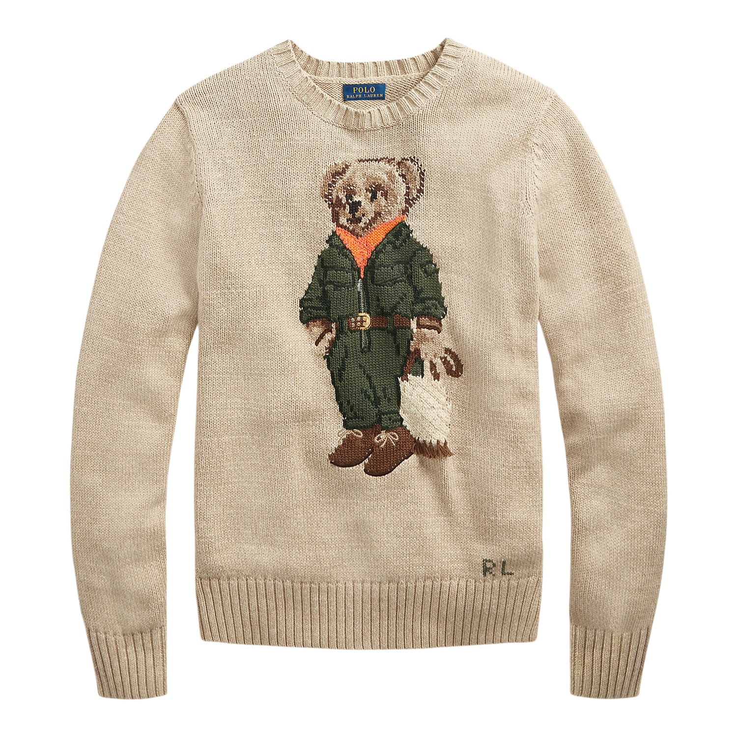 jord at føre Opera Polo Ralph Lauren Beige Bamse Strik - LAURA THOMSEN LUXURY