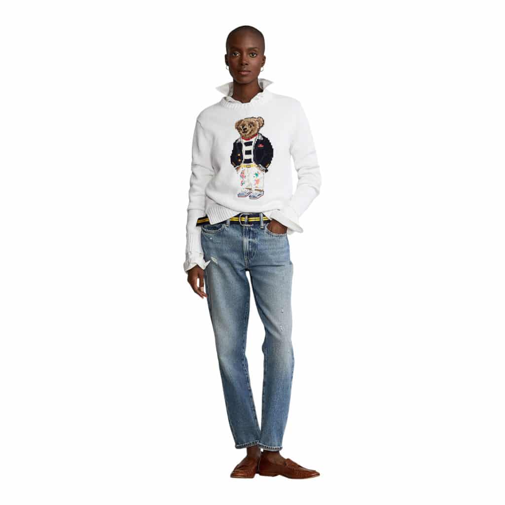 Polo Ralph Lauren White Polo Bear Knit - Image 2