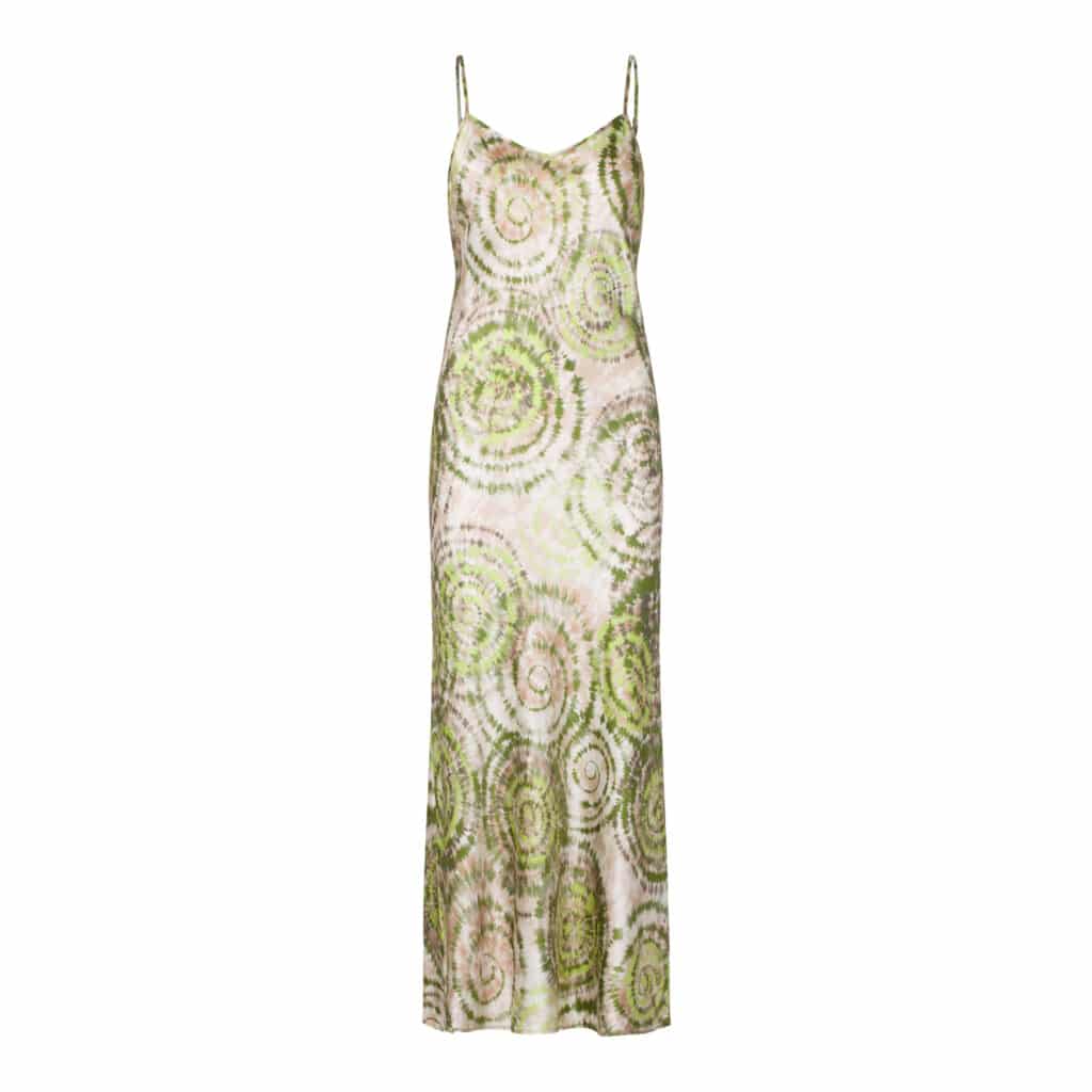Charlotte Spar Slim Silk Strap Dress Spirit kaki
