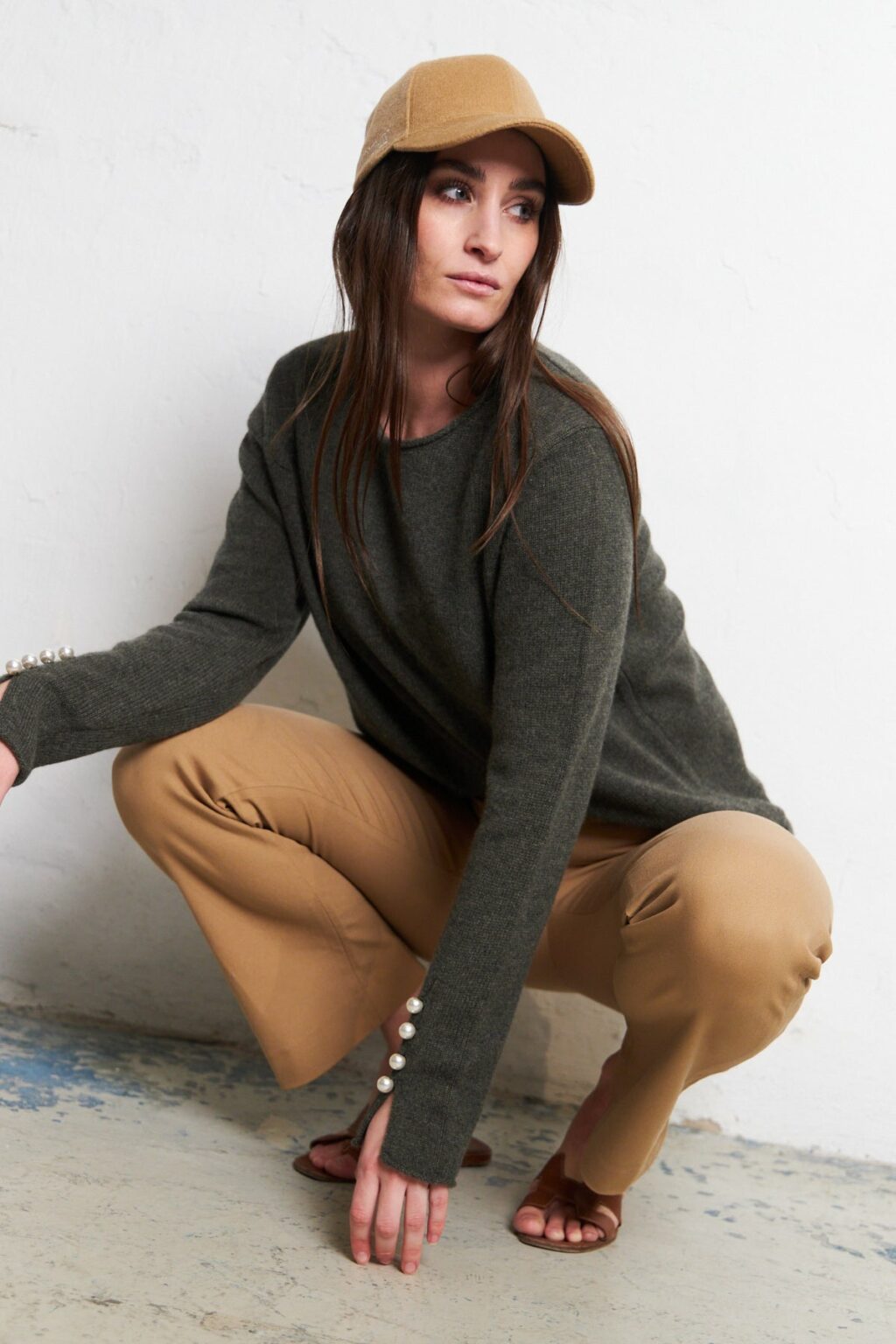 O'TAY Abbelone Green Cashmere Sweater - Image 2