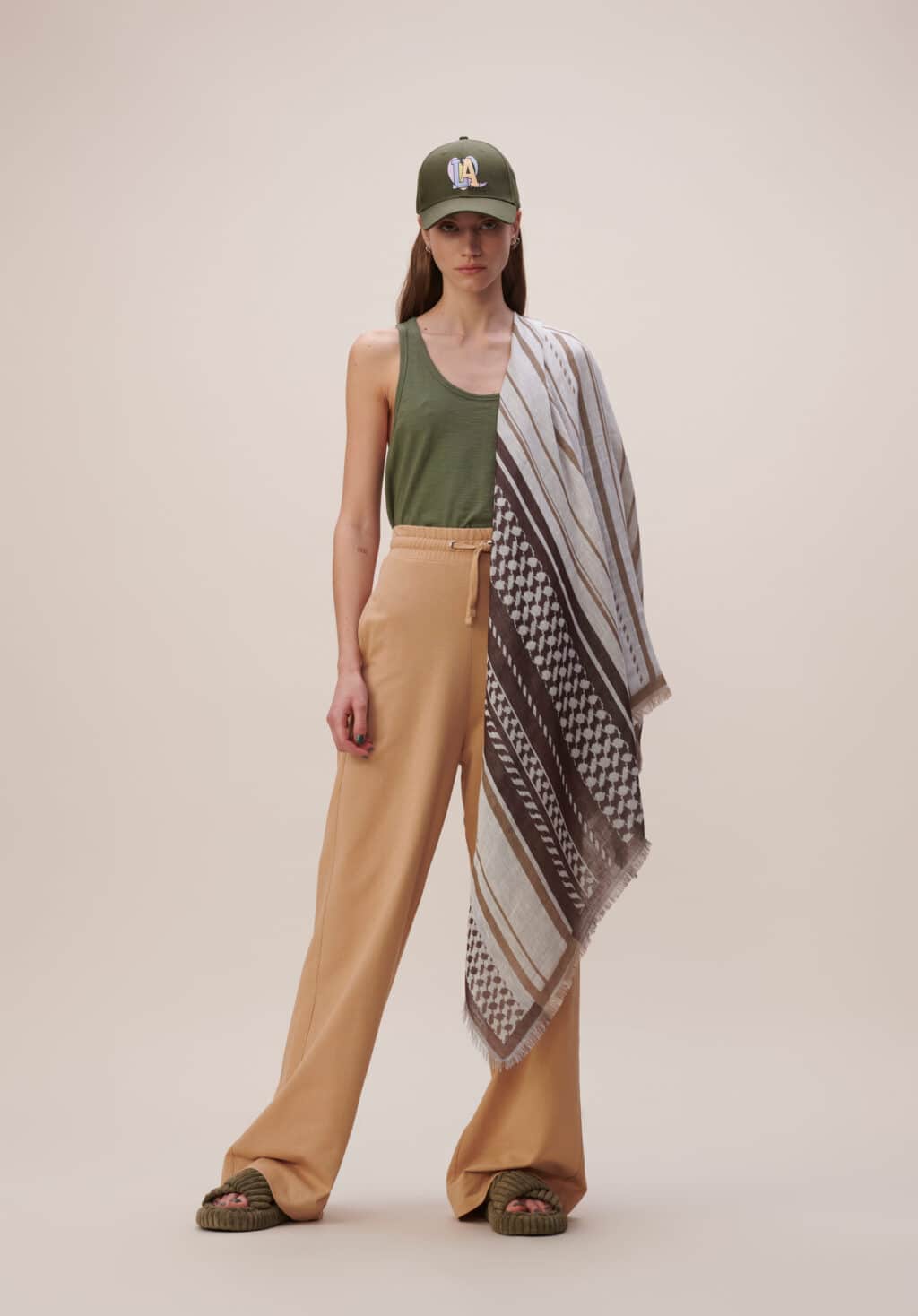 Lala Berlin Scarf Agnesa Brown Tones - Image 3