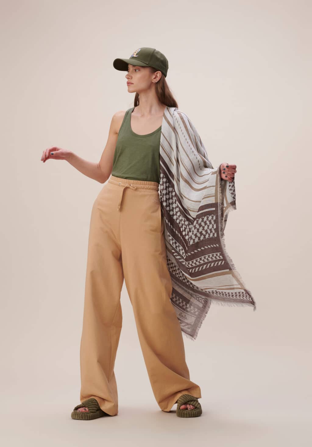 Lala Berlin Scarf Agnesa Brown Tones - Image 2
