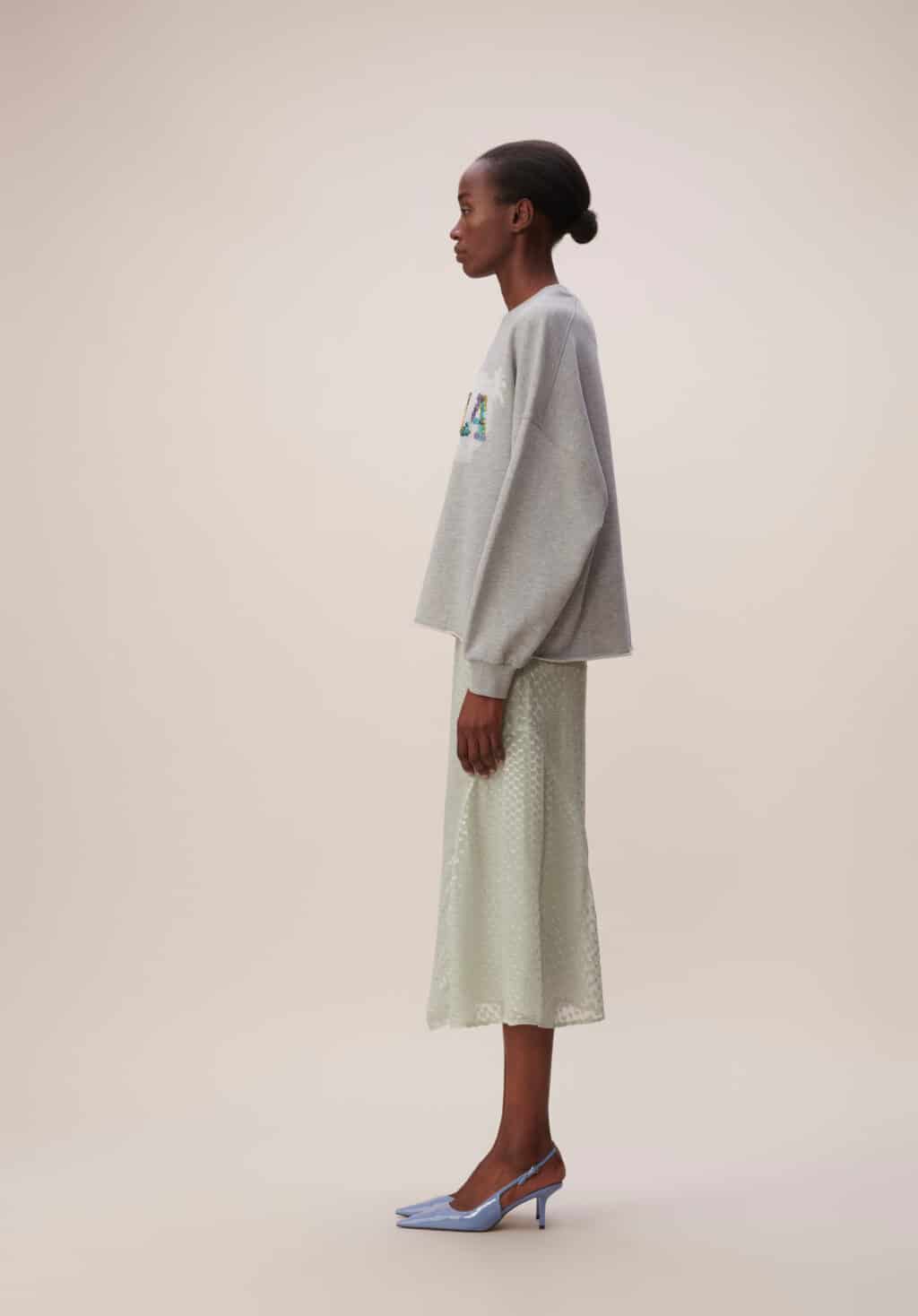 Lala Berlin Sweatshirt Izan Grey Melange - Image 2