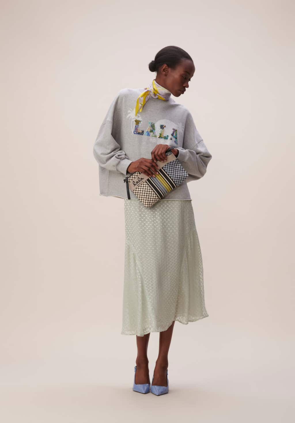 Lala Berlin Sweatshirt Izan Grey Melange - Image 7