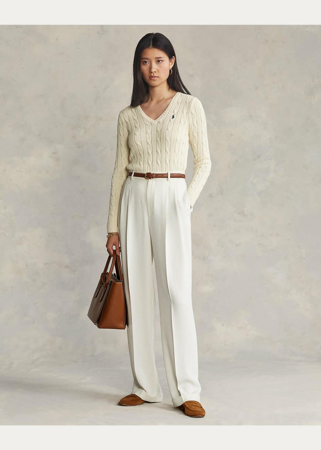 Polo Ralph Lauren Kimberly Cream Cotton Knit - Image 2