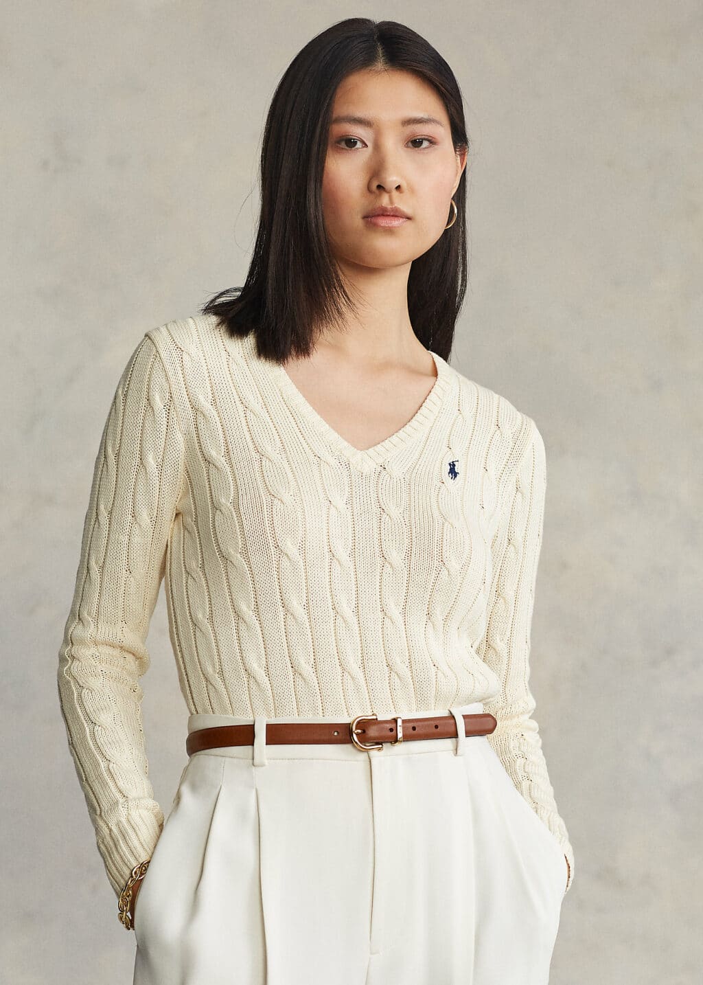 Polo Ralph Lauren Kimberly Cream Cotton Knit - Image 5