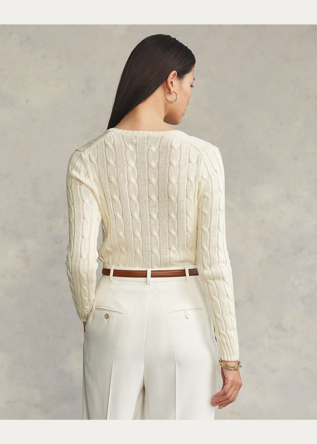 Polo Ralph Lauren Kimberly Cream Cotton Knit - Image 3