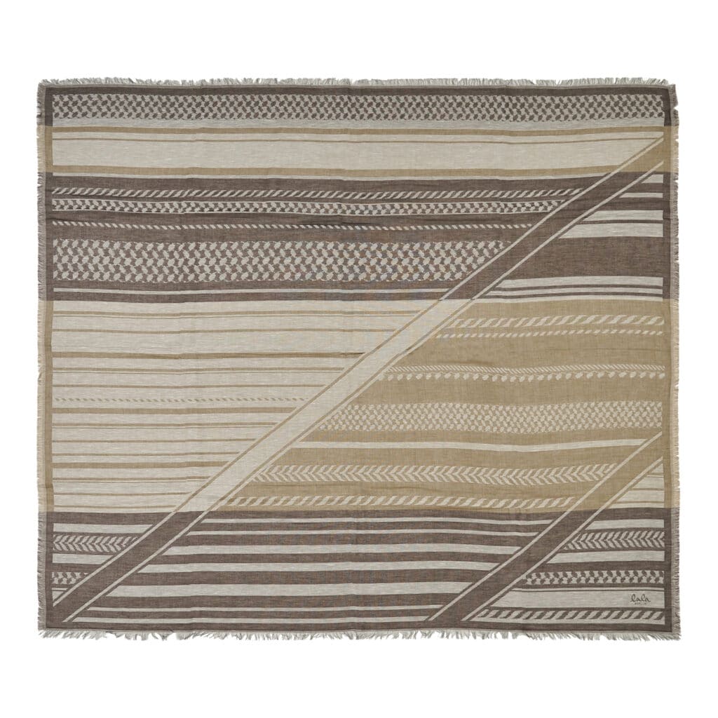 Lala Berlin Scarf Agnesa Brown Tones