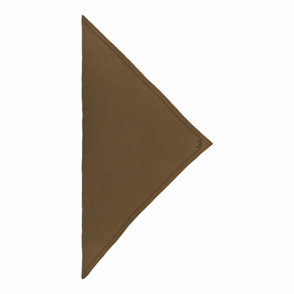 Lala Berlin Triangle Trinity Solid M Chocotone Scarf