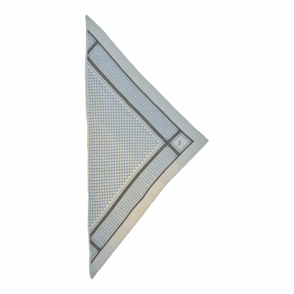 Lala Berlin Triangle Trinity Degradeé M Scarf Blue Alabastro