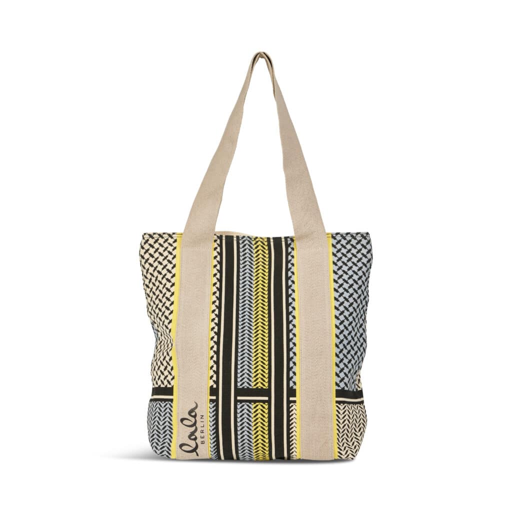 Lala Berlin Tote Carmela Blue x Lime