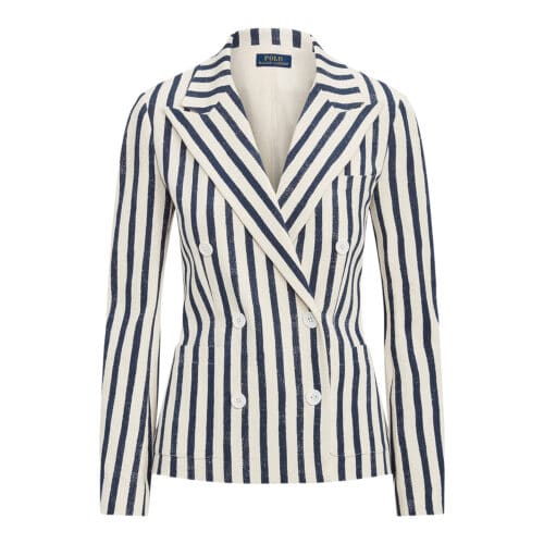 Polo Ralph Lauren Striped Blazer Off White/Blue