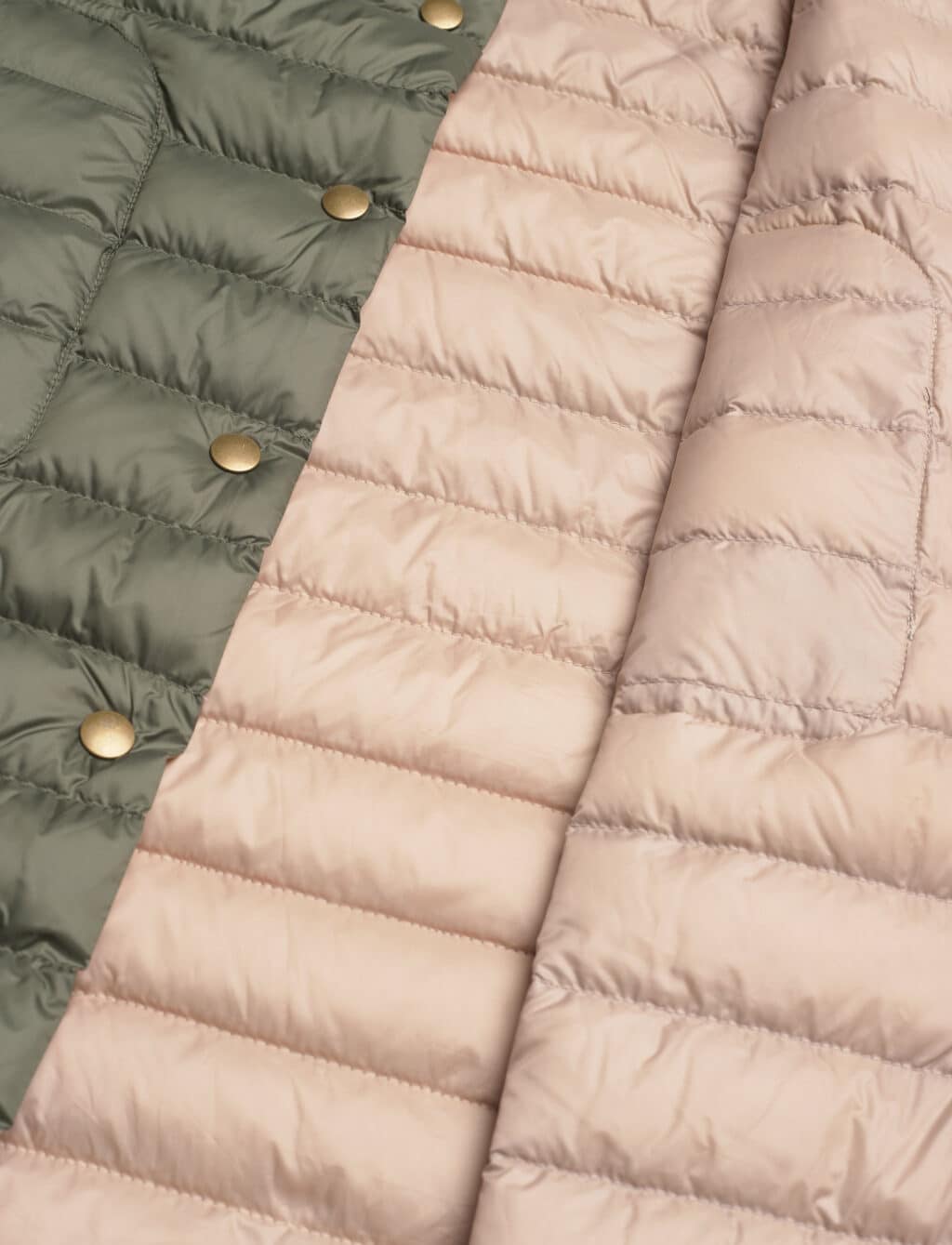SAND Copenhagen dunvest Lang Vendbar Green/Beige - Image 3
