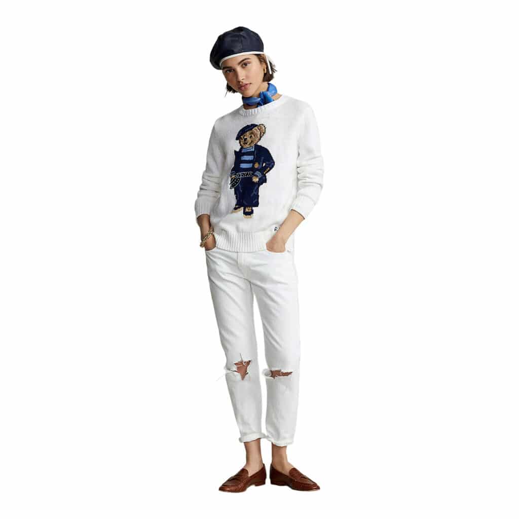 Polo Ralph Lauren Hvid Strik - Image 3