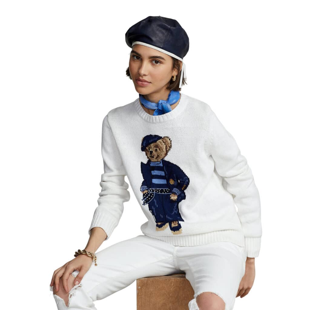 Polo Ralph Lauren Hvid Strik - Image 2