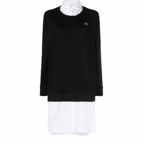 Karl Lagerfeld Embroiderye Anglaise Dress Black