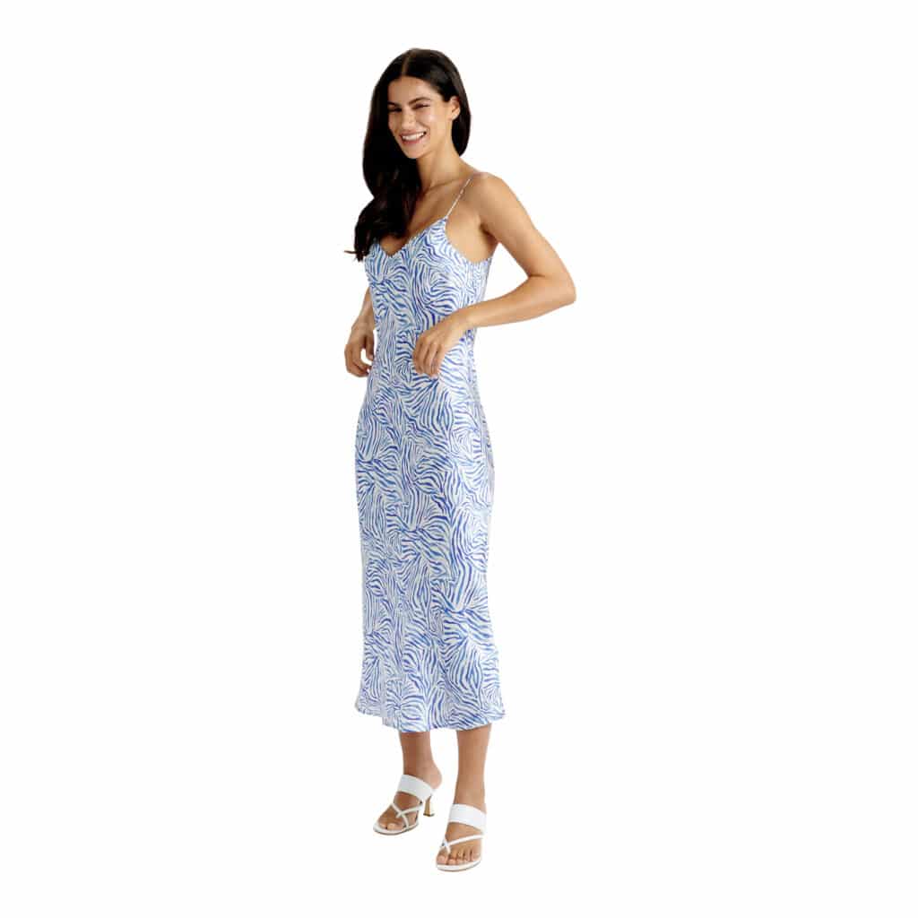 Dea Kudibal Adelaide Strap Kjole Zebra Sapphire - Image 2