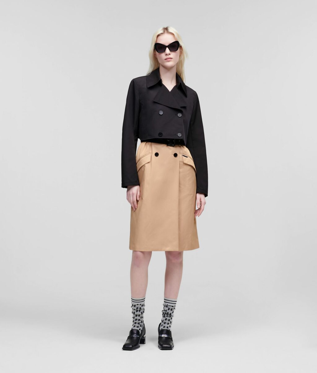 Karl Lagerfeld Transformer Trench Coat - Image 6
