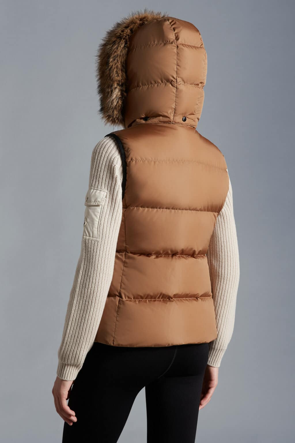 MONCLER Bairon Vest Camel - Image 2