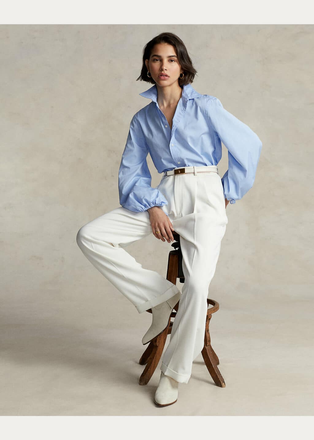 Polo Ralph Lauren Blå poplin Kjorte - Image 2