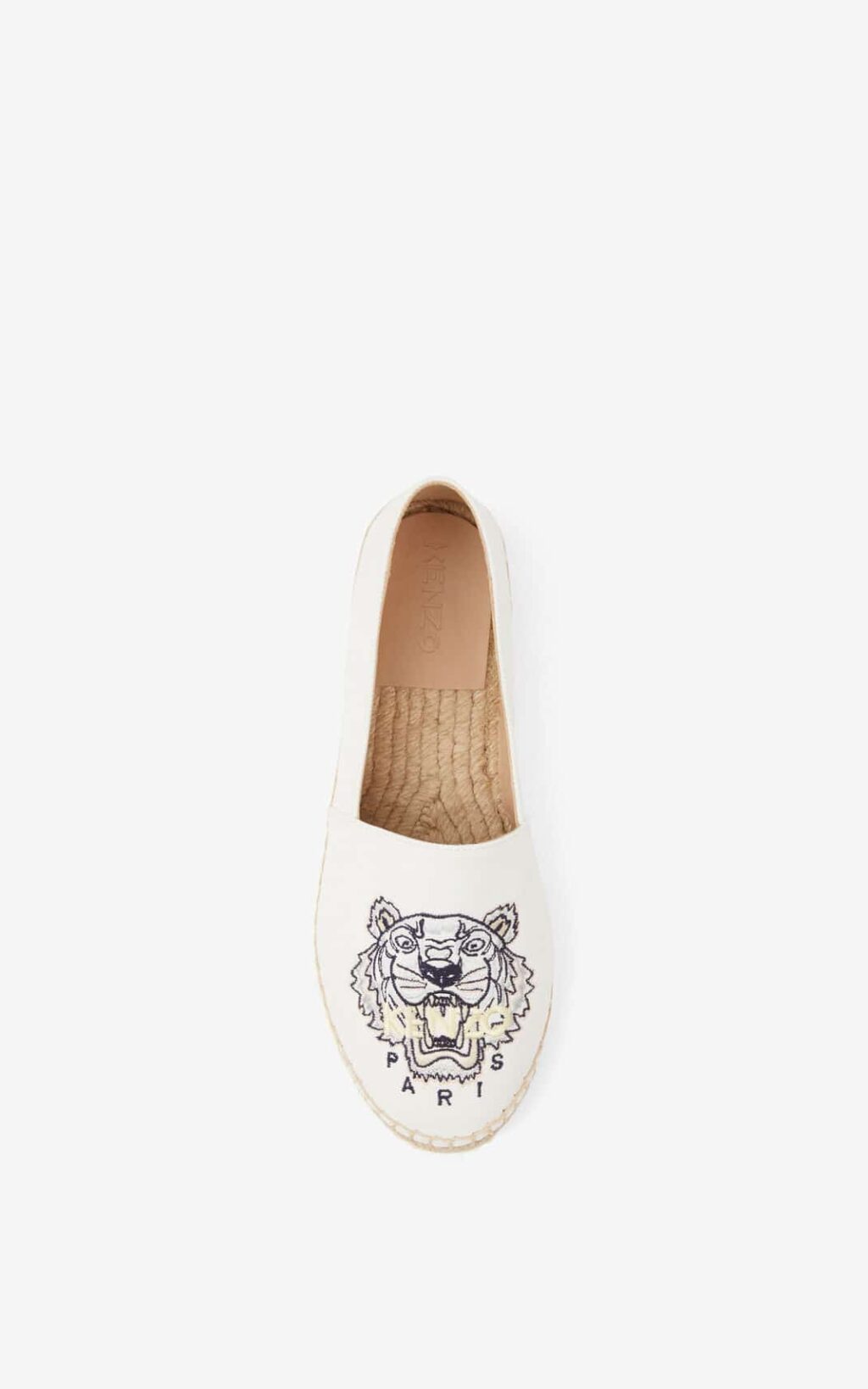 kenzo Hvid Tiger Espadrilles med logo - Image 2