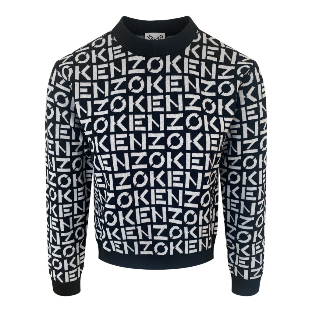 Kenzo Black Monogram Knit