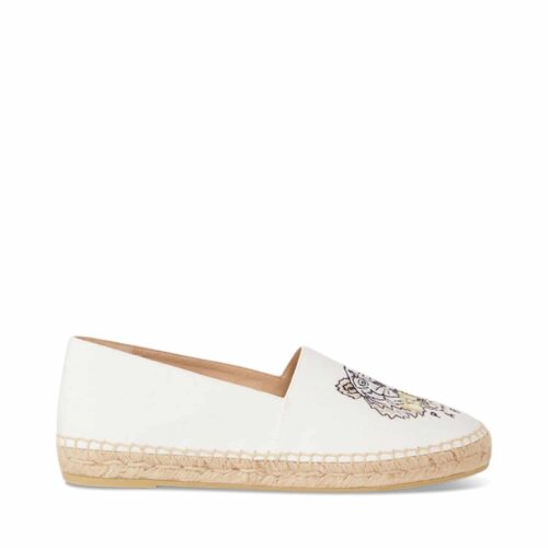 mangfoldighed Compose Formuler kenzo Hvid Tiger Espadrilles med logo - LAURA THOMSEN LUXURY